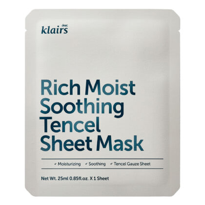 mascarilla facial de tejido para la hidratación intensa